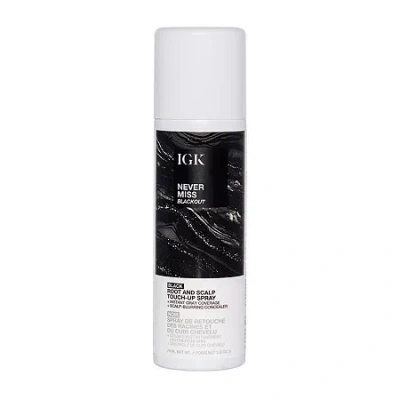 Igk Never Miss Root Spray Hair Color 2 Oz. In Black