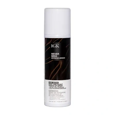 Igk Never Miss Root Spray Hair Color 2 Oz. In Transparent