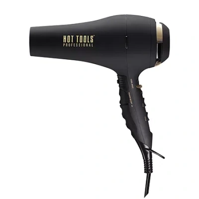 Hot Tools Dc Black Gold Motor Hair Dryer In Black
