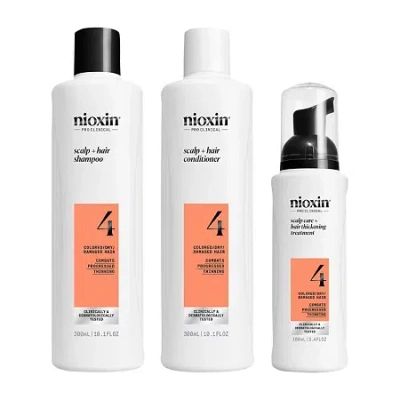 Nioxin System 4 Kit 300+300+100 Hair Loss Treatment In White