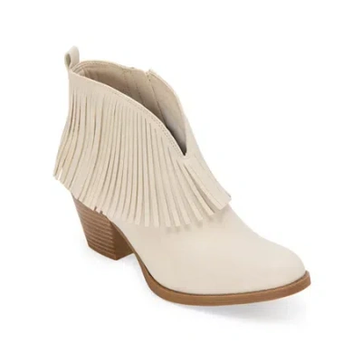 Frye And Co Womens Demmy Stacked Heel Cowboy Boots In Neutral