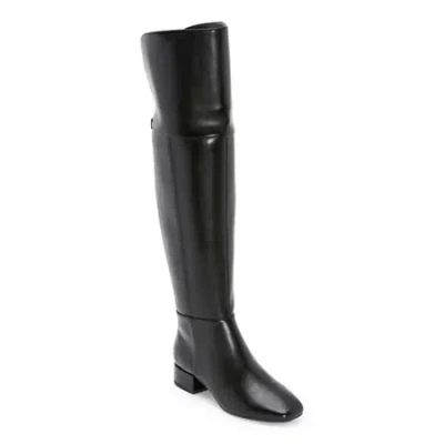 Liz Claiborne Womens Dover Flat Heel Over The Knee Boots In Black