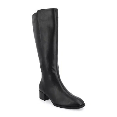Journee Collection Womens Devri Stacked Heel Dress Boots In Black