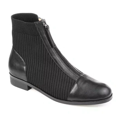 Journee Collection Womens Bexlie Stacked Heel Booties In Black