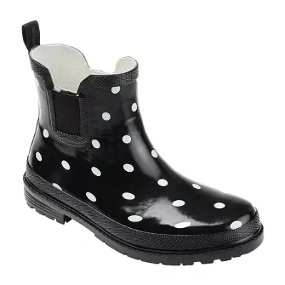Journee Collection Womens Tekoa Block Heel Rain Boots In Black