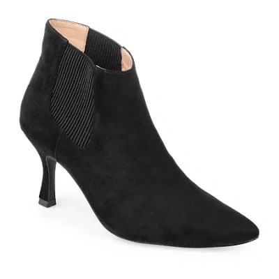 Journee Collection Elitta Vegan Leather Chelsea Bootie In Black
