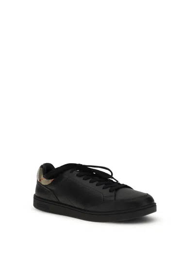 Burberry Set Leather Sneakers In Multi