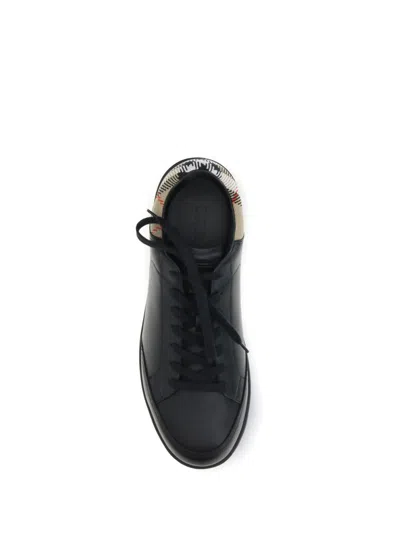Burberry Set Leather Sneakers In Multi