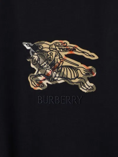 Burberry Graphic Print Crew Neck Short Sleeve T Shirt In Black