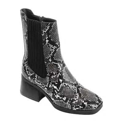 Journee Collection Womens Desree Stacked Heel Booties In Black