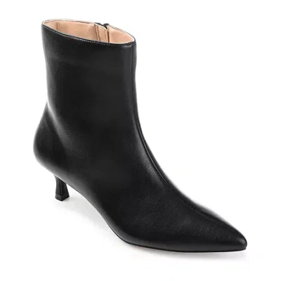 Journee Collection Womens Arely-wd Kitten Heel Booties Wide Width In Black