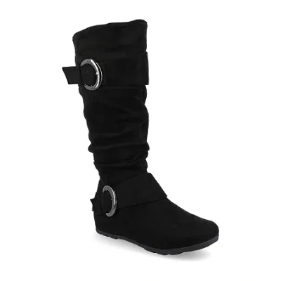 Journee Collection Womens Jester Slouch Boots In Black