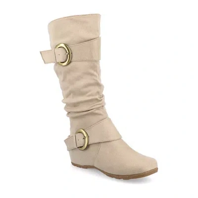 Journee Collection Womens Jester Slouch Boots In Neutral