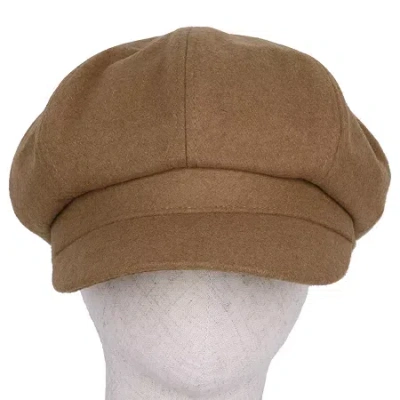 Karla Hanson Melton Newsboy Cap Womens Cadet Hat In Green