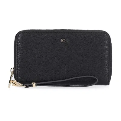 Liz Claiborne Erica Womens Zip Around Wallet In Black