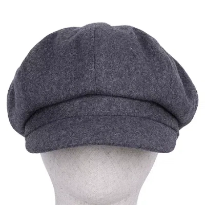 Karla Hanson Melton Newsboy Cap Womens Cadet Hat In Gray
