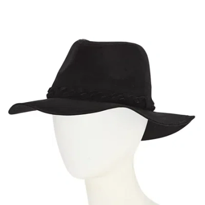 Mossimo Ladies Vegan Suede Womens Panama Hat In Black