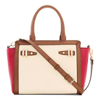 Liz Claiborne Mini Tuxedo Tote Bag In Red