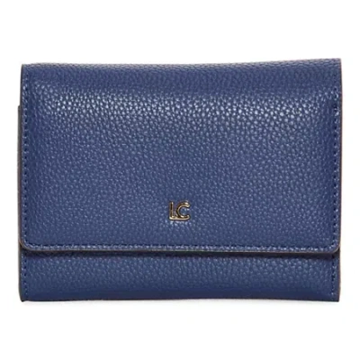Liz Claiborne Small Womens Trifold Wallet In Blue
