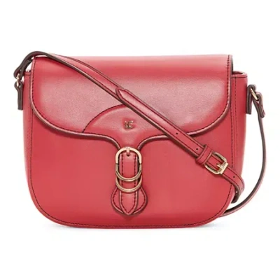 Liz Claiborne Briella Flap Crossbody Bag In Red