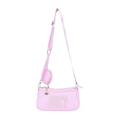 Juicy By Juicy Couture On The Right Track Crossbody Bag In Pink