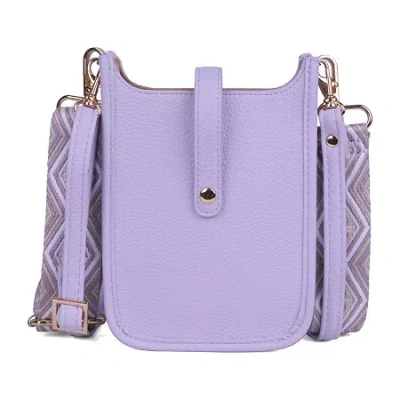 Julia Buxton Hobo Cellph Womens Rfid Blocking Wallet In Purple