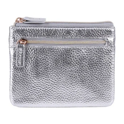 Dopp Large Id Coin Card Case Womens Rfid Blocking Wallet In Gray