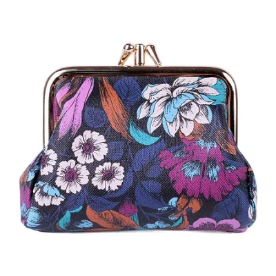 Julia Buxton Triple Frame Womens Rfid Blocking Wallet In Brown