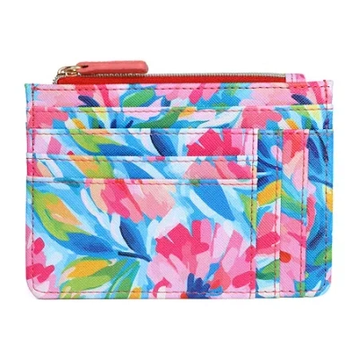 Julia Buxton Slot Coin Pouch Womens Rfid Blocking Wallet In Multi