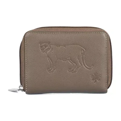 Karla Hanson Womens Rfid Blocking Zip Around Wallet In Brown