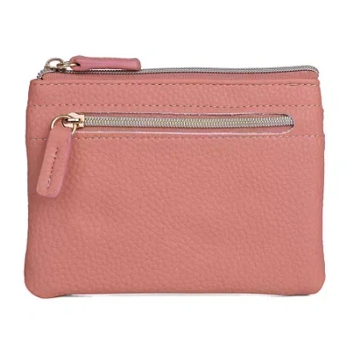 Julia Buxton Large Id Coin Case Womens Rfid Blocking Wallet In Brown