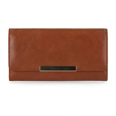 Mundi File Master Womens Expandable Rfid Blocking Accordian Wallet In Burgundy