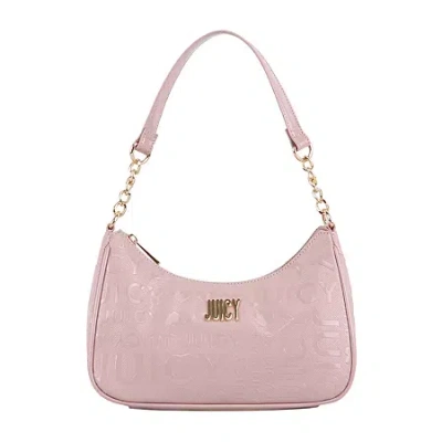 Juicy By Juicy Couture Chain My Heart Pouchette Shoulder Bag In Pink