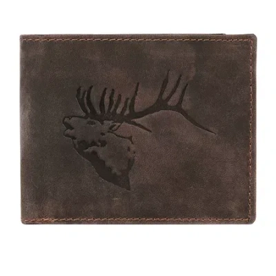 Karla Hanson Mens Rfid Blocking Bifold Wallet In Brown