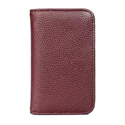 J. Buxton Womens Rfid Blocking Wallet In Red