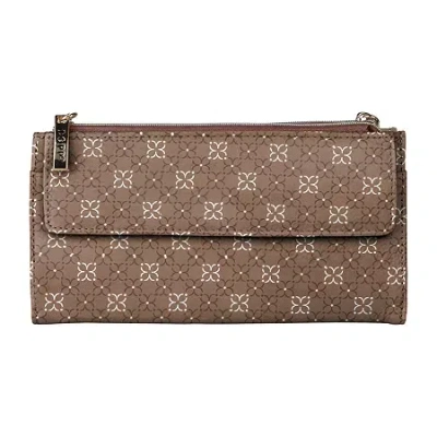 Dopp Cosmopolitan Wallet Womens Rfid Blocking Envelope Wallet In Brown