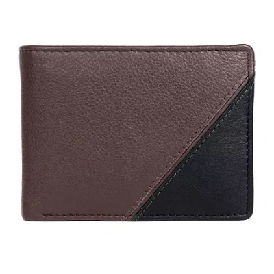 Karla Hanson Mens Rfid Blocking Bifold Wallet In Brown