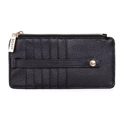 Dopp Thin Card Holder Womens Rfid Blocking Wallet In Black