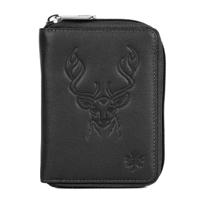 Karla Hanson Womens Rfid Blocking Zip Around Wallet In Black