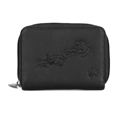Karla Hanson Womens Rfid Blocking Zip Around Wallet In Black