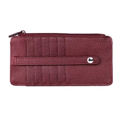 J. Buxton Womens Rfid Blocking Indexer Wallet In Brown
