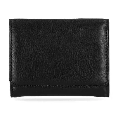 Mundi Anna Mini Womens Rfid Blocking Trifold Wallet In Black