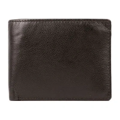 Karla Hanson Mens Rfid Blocking Bifold Wallet In Brown