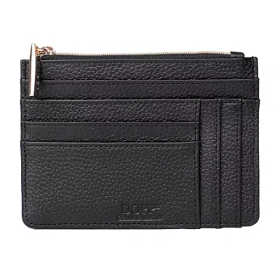 Dopp Slot Coin Pouch Womens Rfid Blocking Wallet In Black
