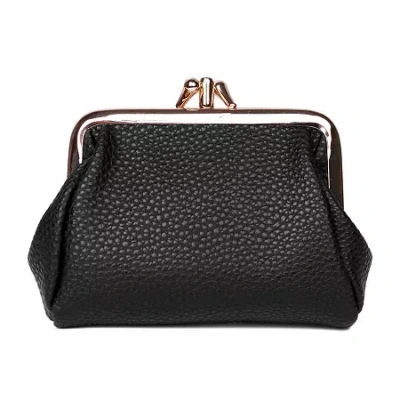 Julia Buxton Triple Frame Womens Rfid Blocking Wallet In Black