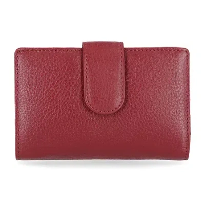 Mundi Rio Leather Indexer Wallet In Red