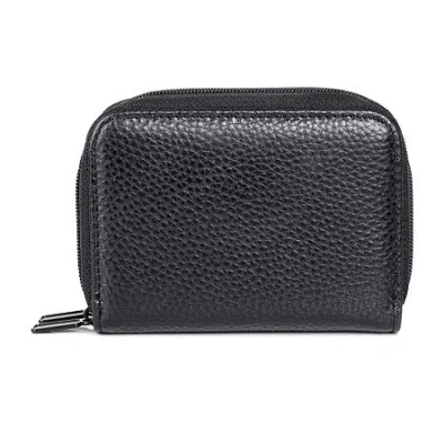 J. Buxton Womens Rfid Blocking Accordian Wallet In Black