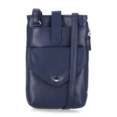 Mundi Riley Womens Rfid Blocking Wallet In Blue