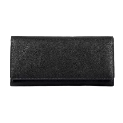 Karla Hanson Womens Rfid Blocking Trifold Wallet In Black