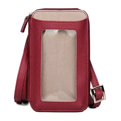 J. Buxton Womens Rfid Blocking Wallet In Red